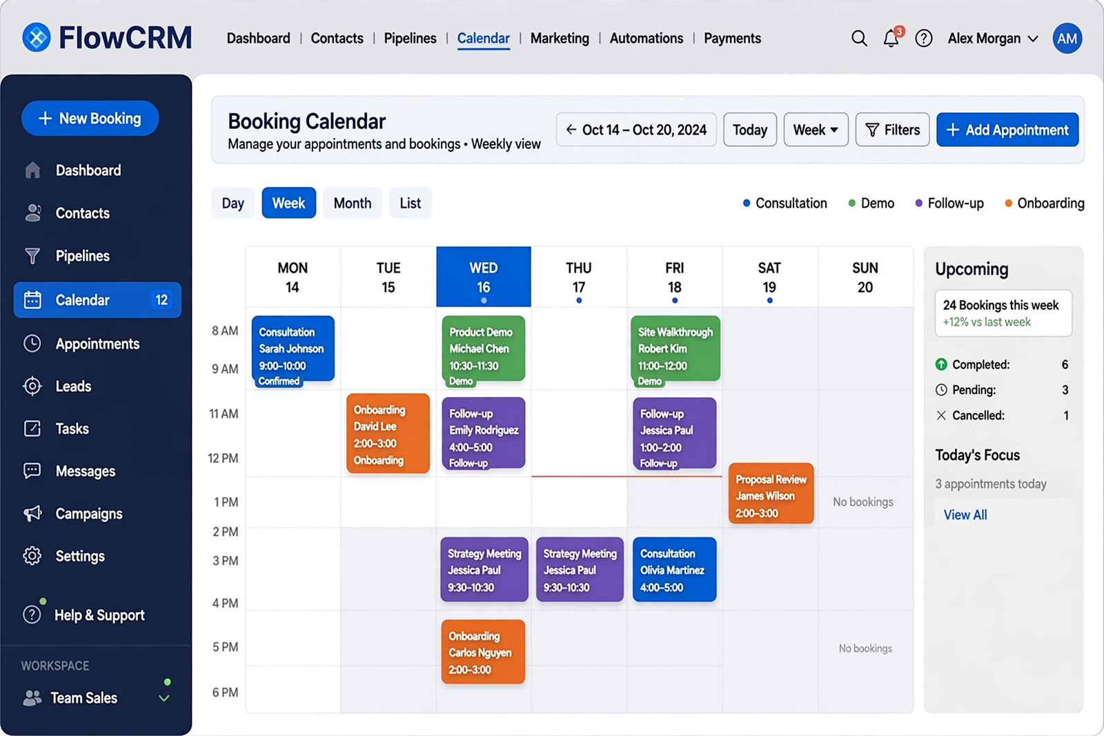Booking calendar: your appointments, booked and confirmed automatically